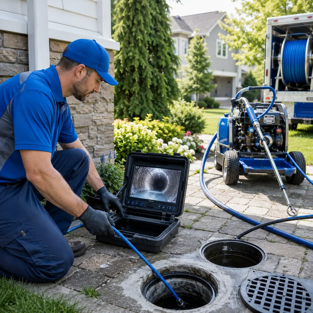 Outdoor drain cleaning professionals serving Crown Point, IN