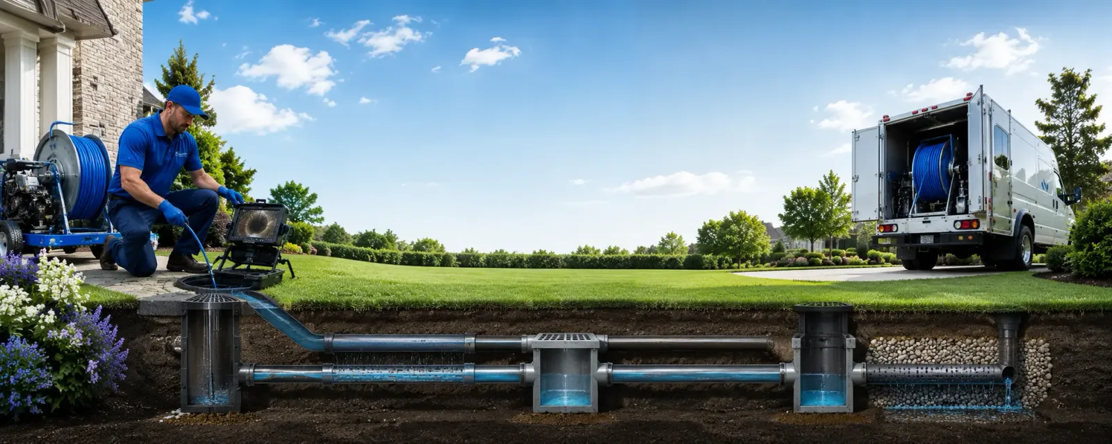 Outdoor drain cleaning information for Crown Point, IN